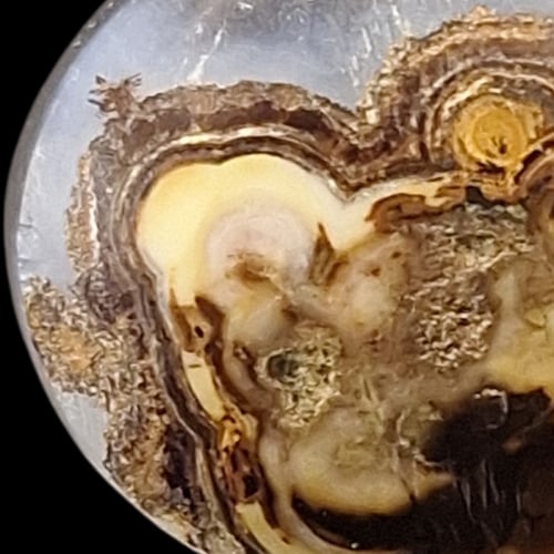 حجر عقيق داؤدي مصور طبيعي