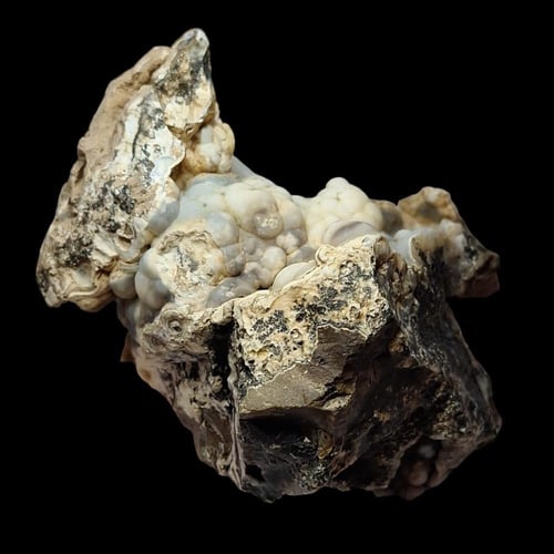 حجر عقيق العنب خام طبيعي مع الحاضن تحفة للإقتناء أ...