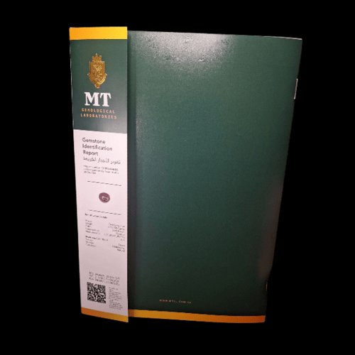 حجر عقيق طحلبي طبيعي مفحوص و موثق بشهادة مختبر