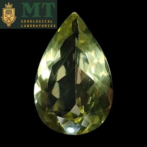 حجر سترين طبيعي مفحوص و موثق بشهادة مختبر