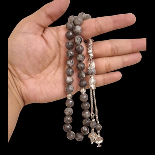 سبحة حجرية كركوشه معدنية