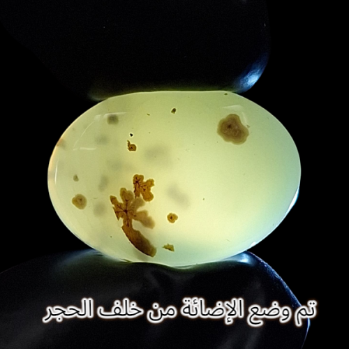 حجر عقيق شجري طبيعي