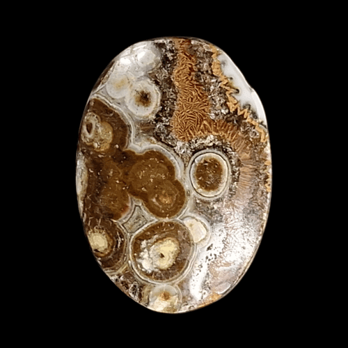 حجر عقيق داؤدي تداخل الوان رائع