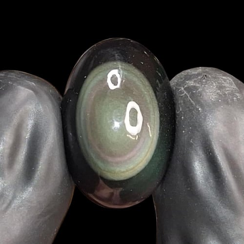 حجر أوبسيديان عين متوهجة طبيعي مفحوص و موثق بشهادة...