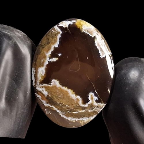 حجر عقيق خرائطي تمري طبيعي