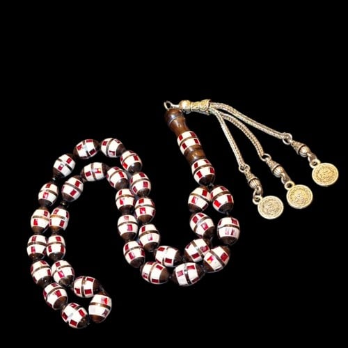 سبحه خشب الكوك مع الكركوشه معدنية