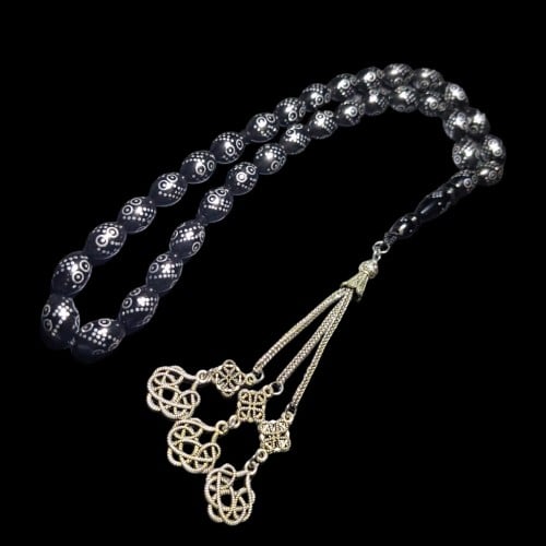 سبحة من خشب الكوك مع الكركوشه معدنية