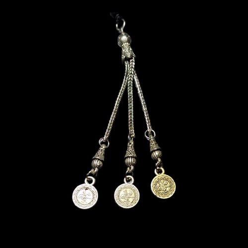 سبحة من خشب الكوك الطبيعي مع الكركوشه معدنية