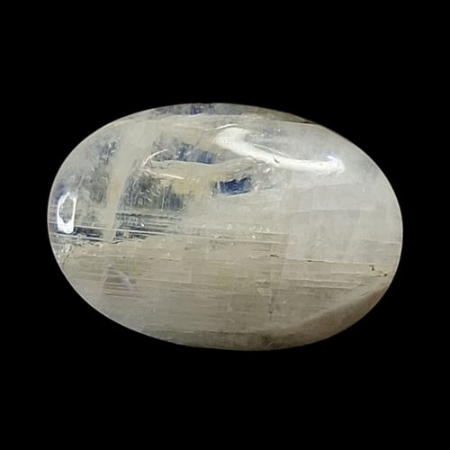 حجر القمر أبيض مع توهج أزرق طبيعي