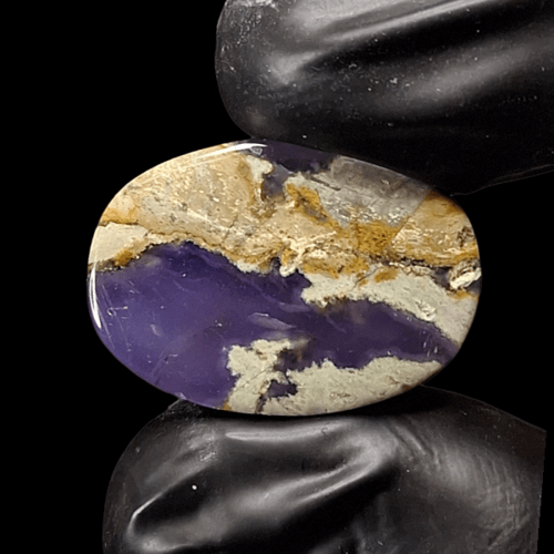 حجر عقيق خرائطي بنفسجي طبيعي