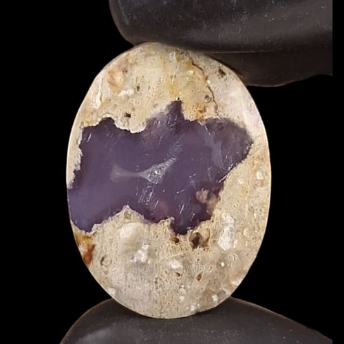 حجر عقيق خرائطي بنفسجي طبيعي