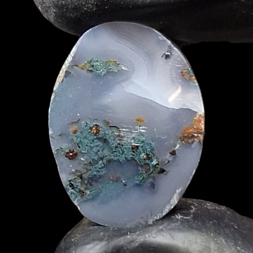 حجر عقيق طحلبي و مشجر و داؤدي طبيعي