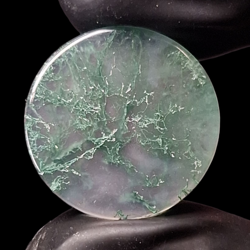 حجر عقيق طحلبي مشجر طبيعي