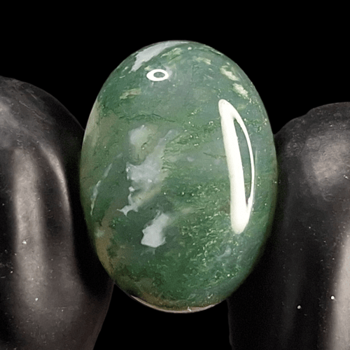 حجر عقيق طحلبي طبيعي