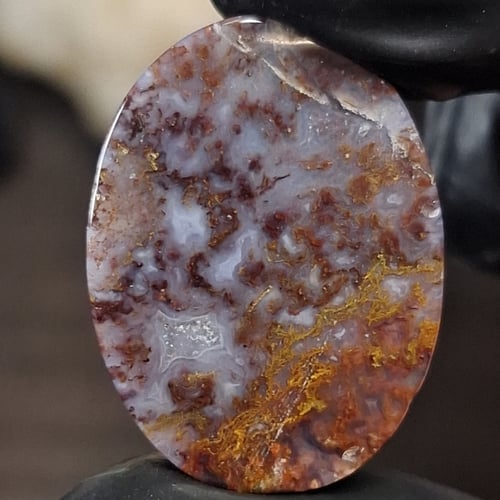 حجر عقيق طحلبي طبيعي