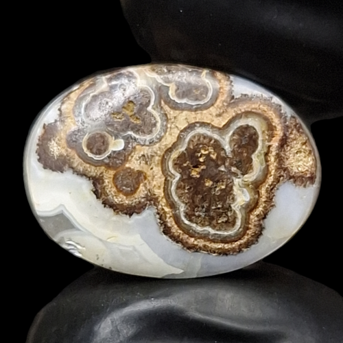 حجر عقيق داؤدي تداخل الوان رائع