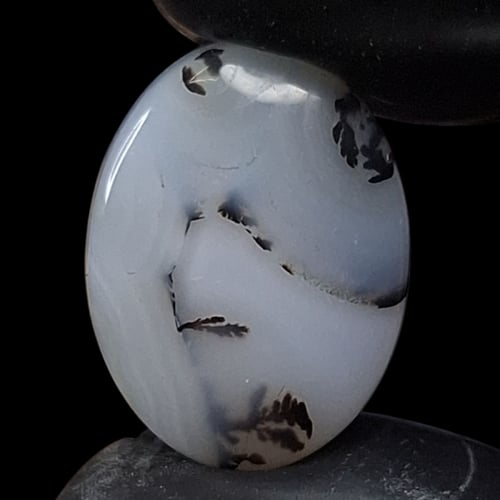 حجر عقيق شجري طبيعي