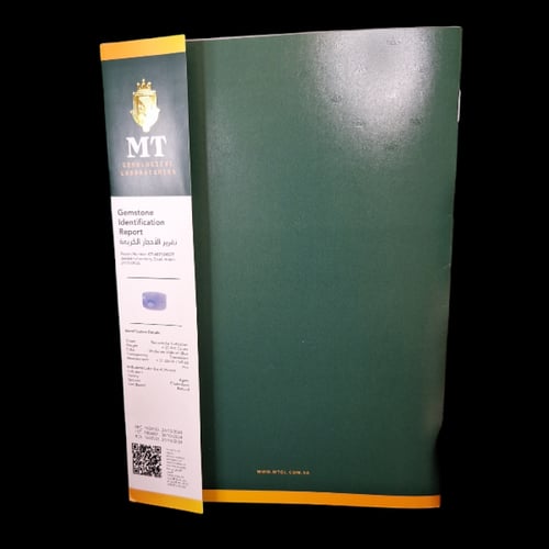 حجر عقيق بنفسجي طبيعي مفحوص و موثق بشهادة مختبر
