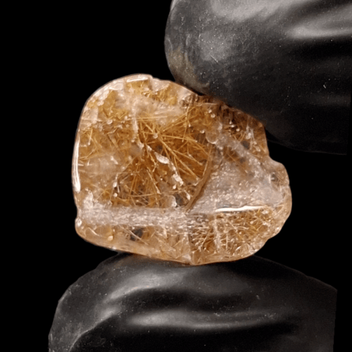 حجر سجنتك كوارتز جولدن روتايل خام طبيعي