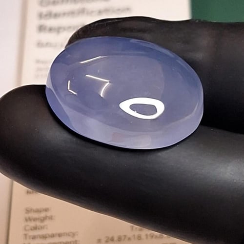 حجر عقيق فويلت الطبيعي مفحوص و موثق بشهادة مختبر