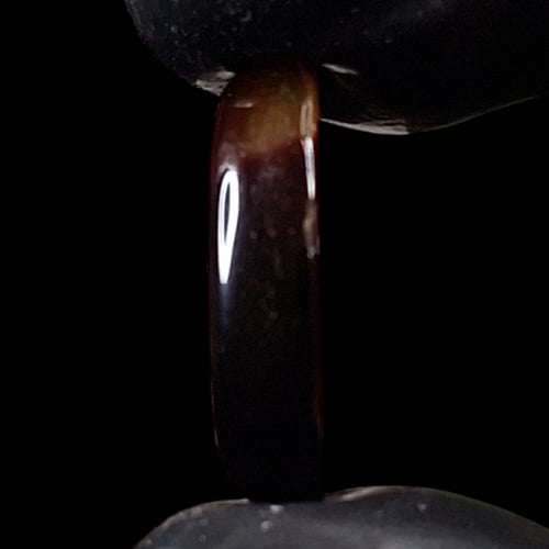 حجر عقيق اندماج اللون البني بشكل رائع طبيعي مفحوص...