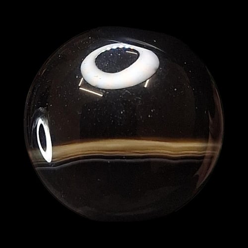 حجر عقيق اسود مفحوص و موثق بشهادة مختبر