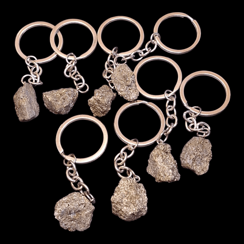 ميدالية حجر معدن البيريت خام طبيعي