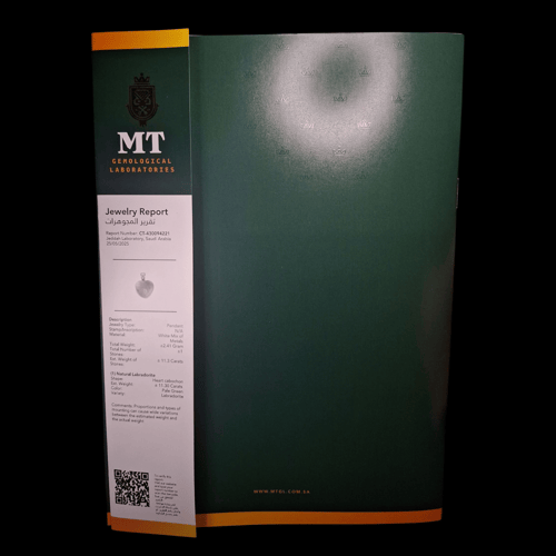 اكسسوار تعليقة حجر الطاؤوس الطبيعي قصة قلب مفحوص و...