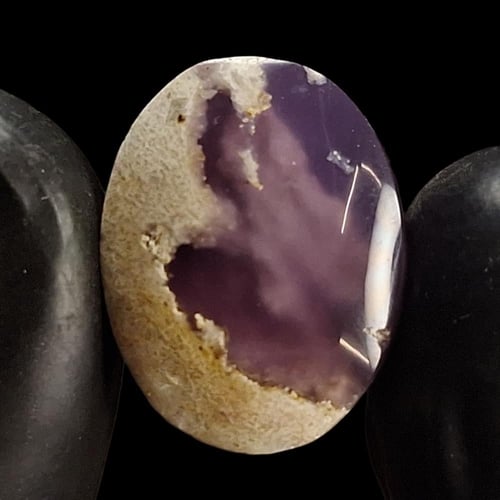 حجر عقيق خرائطي بنفسج اليمن طبيعي