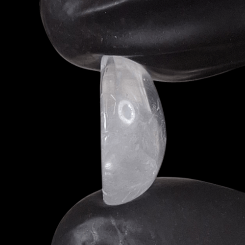 حجر الدر روك كوارتز طبيعي مفحوص و موثق بشهادة مختب...