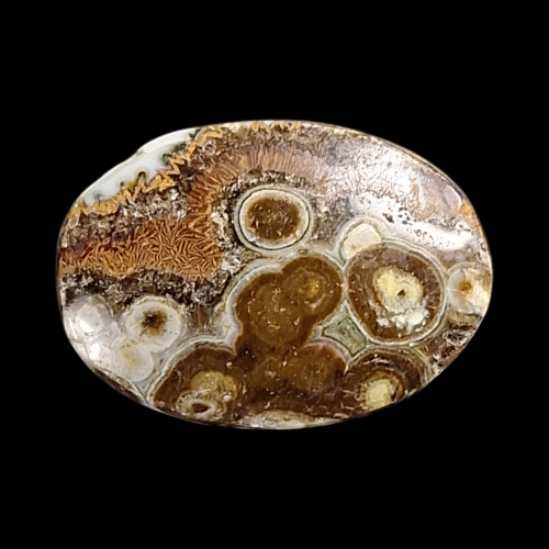 حجر عقيق داؤدي تداخل الوان رائع