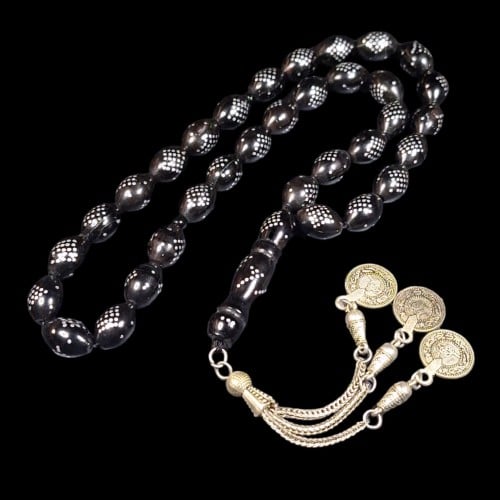 سبحة من خشب الكوك مع الكركوشه معدنية