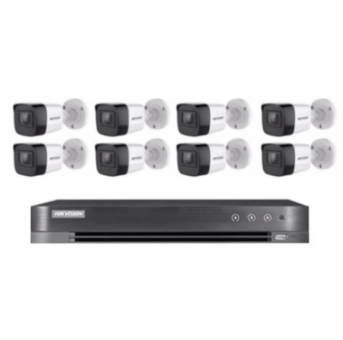 8 كاميرا مراقبة 8 ميجا بكسل خارجي + جهاز تسجيل 8 م...