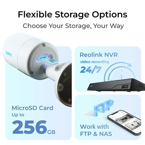 كاميرا Reolink ColorX Series CX810: كاميرا خارجية...