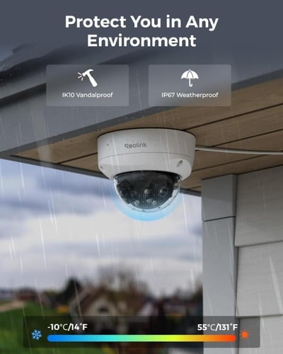 كاميرا Reolink Duo 2V PoE: كاميرا IP بتقنية PoE مق...