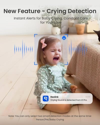 كاميرا REOLINK E1 Pro 3K PT الداخلية اللاسلكية لمر...