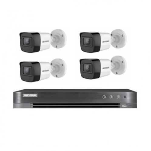 4 كاميرا مراقبة 8 ميجا بكسل خارجي + جهاز تسجيل 4 م...