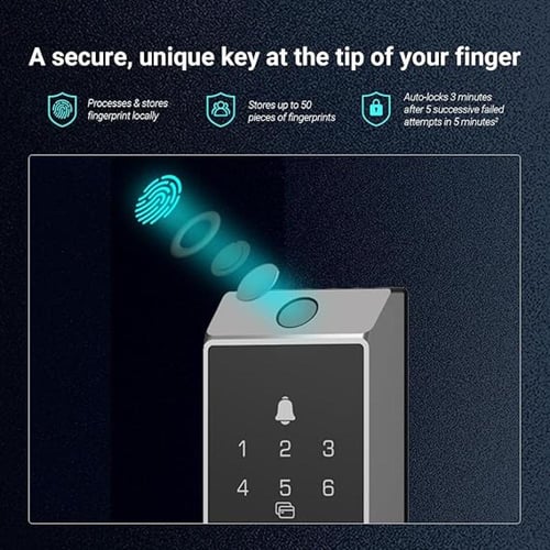 EZVIZ قفل ذكي DL04 برو - دخول بدون مفتاح 5 في 1 مع...