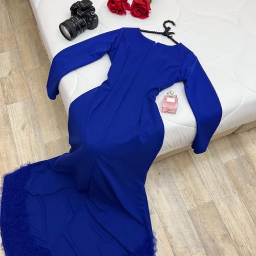 فستان انيق بقماش كريب