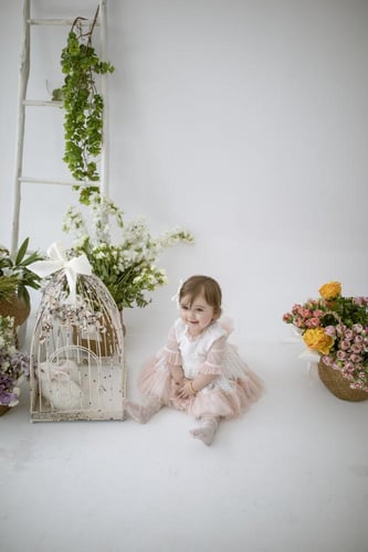 فستان كارمن للبنات الصغار