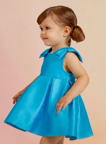 فستان تركواز ستان للبنات الصغار