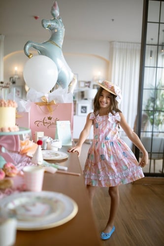 فستان ايسكريم للبنات