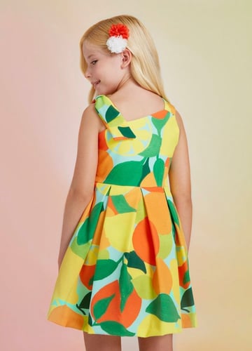 فستان راقي بألوان صيفية