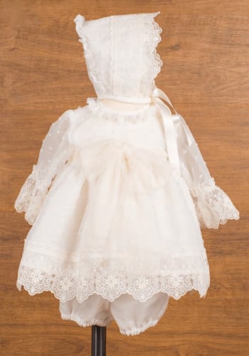 فستان مواليد راقي من 3 قطع