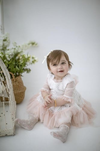 فستان كارمن للبنات الصغار