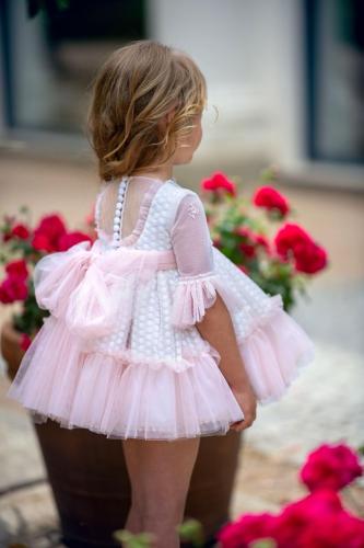 فستان كارمن للبنات الصغار