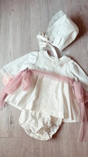 طقم بناتي روزا 3 قطع