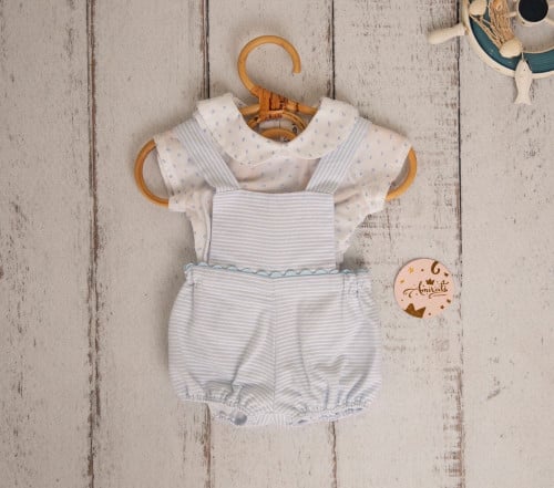 طقم ولادي قطعتين مقلم