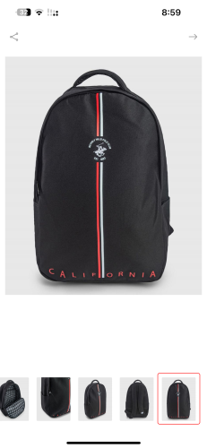 شنطة ظهر بولو (اسود)