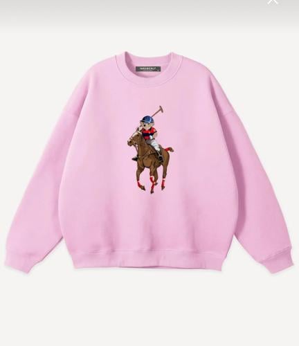 بلوفر الدب (دبدوب) وردي